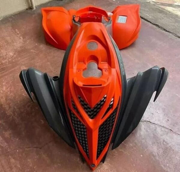 Yamaha Raptor Orange & Black Plastic Kit - Image 3