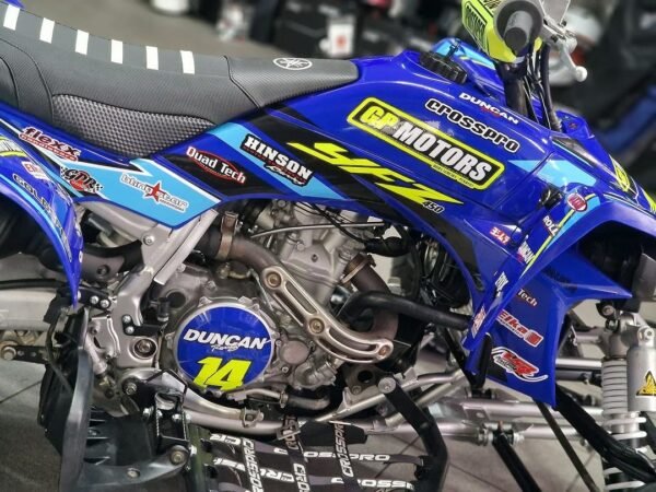 Blue Yamaha YFZ 450 Quad Bike - Image 5